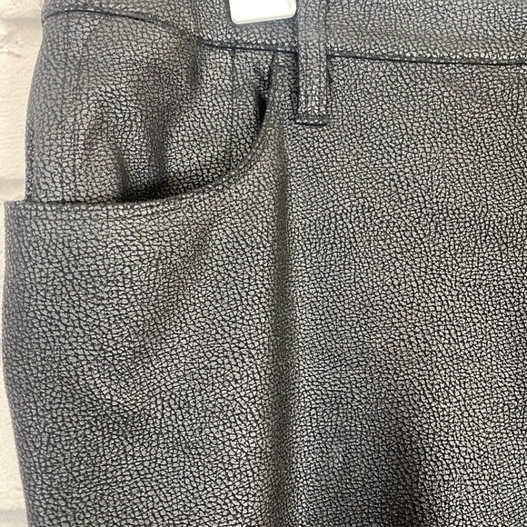 Chicos Black Faux Leather Slim Pants size Large - Picture 3 of 7